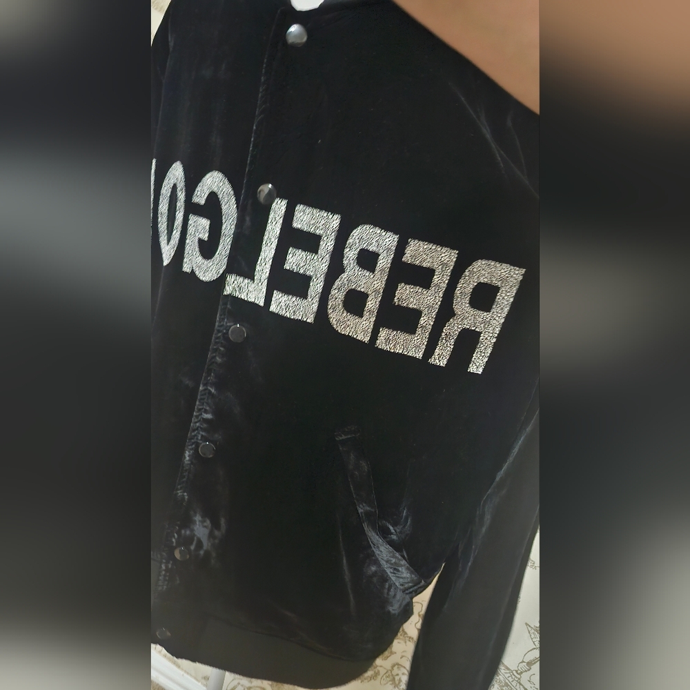 Undercover AW02 'Rebelgods' Velour Bomber Jacket - witches cell division Xl - Picture 3 of 6